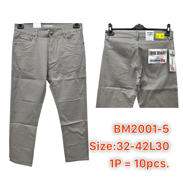 Spodnie męskie jeans Roz 32-42, 1 Kolor .Paczka 10 szt